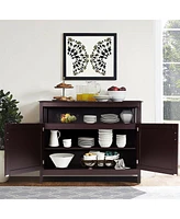 Costway Modern Kitchen Storage 36" Height Cabinet Buffet Server Table