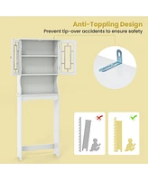 Costway Bathroom Spacesaver Over the Toilet Door Storage Cabinet Tower Organizer