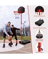 Height-Adjustable Basket Hoop, Portable Backboard System Stand