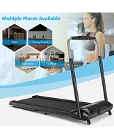 Costway 3HP Folding Treadmill Compact Walking Jogging Machine