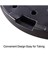 Costway 4 Plate Patio Offset Umbrella Base Stand Weights Sand/Water Filled Base