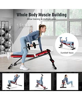 Costway Multi-function Weight Bench W/Adjustable Backrest Home Gym