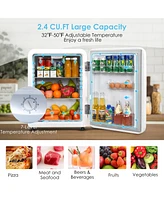 2.4 Cu.Ft. Compact Refrigerator Reversible Door Auto Defrost Mini Fridge