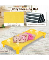 Pack of 4 Kids Stackable Naptime Cot 51''Lx23''W Daycare Rest Mat