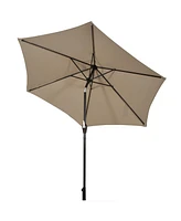 Costway 10Ft Outdoor Market Patio Table Umbrella Push Button Tilt Crank Lift