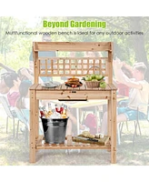 Costway Garden Potting Bench Workstation Table