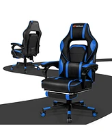 Costway Massage Gaming Chair Reclining Racing Computer Office