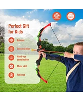 Youth Archery Bow Set with Led Light Up Bow and 20 Suction Cup Arrows for Kids