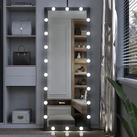 Streamdale Furniture 63x24 inch Hollywood Full Length Mirror with Lights