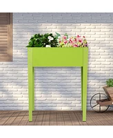 25 x 13 Inch Outdoor Elevated Garden Plant Flower Bed