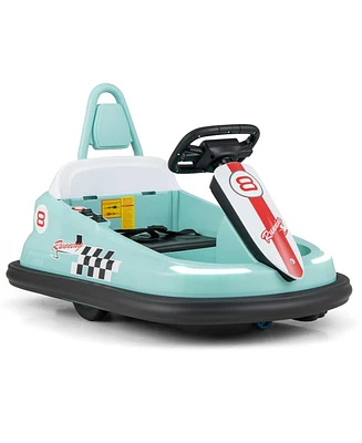 Slickblue 6V kids Ride-on Bumper Car with 360° Spinning and Dual Motors