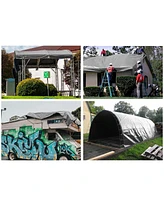 Yescom 9x12 Ft Waterproof Poly Tarp with 25 Ball Bungees Protect Cover 10mil Tarpaulin