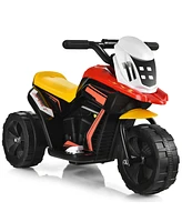 Costway 6V Ride-On Toy Motorcycle Trike 3-Wheel Electric Bicycle w/ Music&Horn