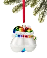 Holiday Lane Love is Love Rainbow Snowman Couple Ornament, Created for Macy's