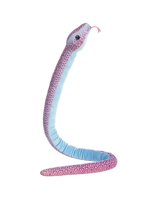 Aurora X-Large Kusheez Pastel Tie Dye Snake Playful Plush Toy Pink 51"