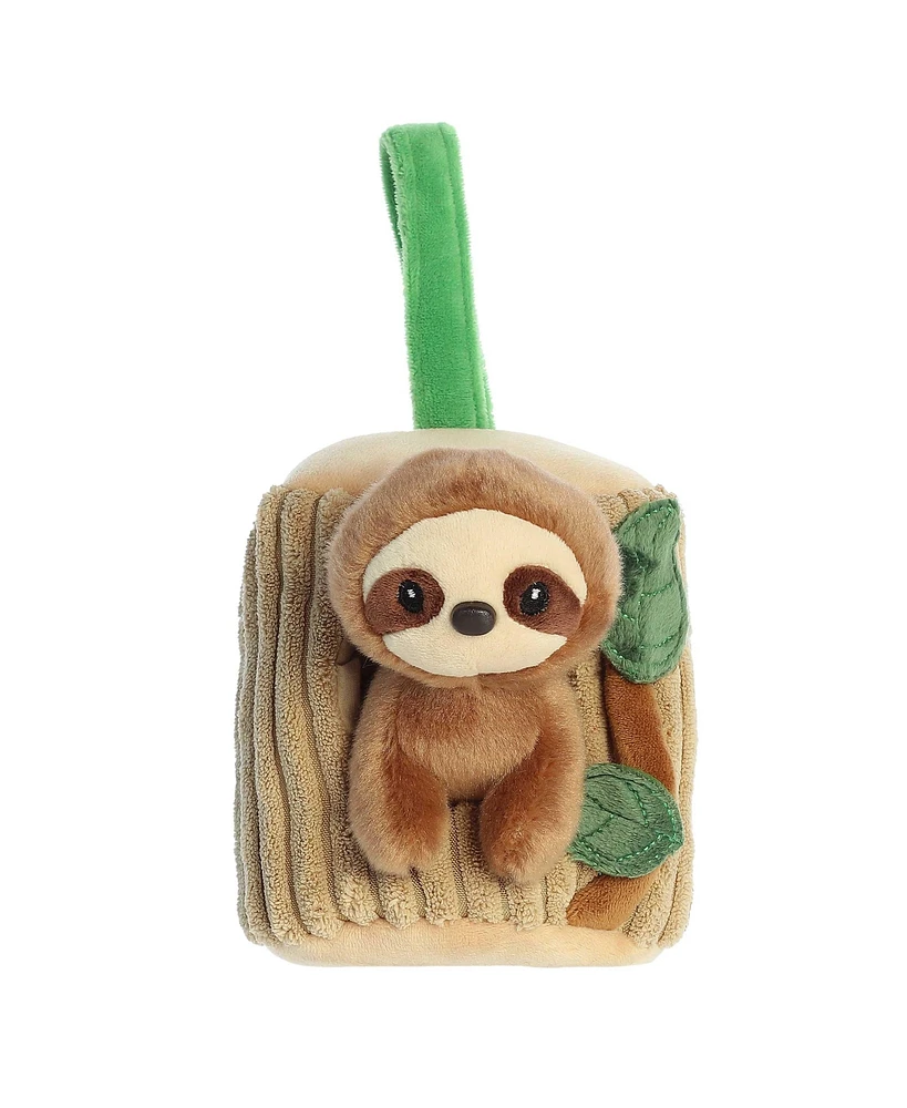 Aurora Small Sloth Hideouts Enchanting Plush Toy Brown 5.5"