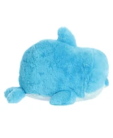 Aurora Medium Dilly Dolphin Spudsters Adorable Plush Toy Blue 12"