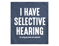 Hybrid Apparel Selective Hearing Men's Short Sleeve Tee