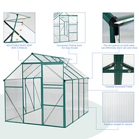 Green-6 X 8 Ft Outdoor Patio Greenhouse