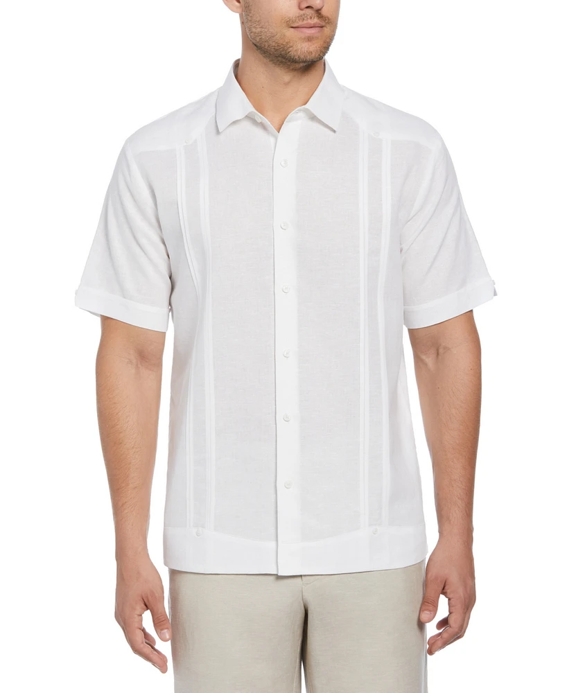 Cubavera Men's Pleated Textured Guayabera Shirt