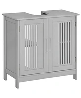 Simplie Fun Modern Gray Bathroom Vanity Cabinet With 2 Doors