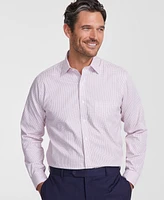 B by Brooks Brothers Men's Regular-Fit Check Pinpoint Dress Shirt