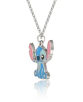 Disney Lilo and Stitch Fashion Stitch Necklace & Flower Earrings Set