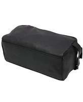 AlpineSwiss Sedona Toiletry Bag Genuine Leather Shaving Kit Dopp Travel Case