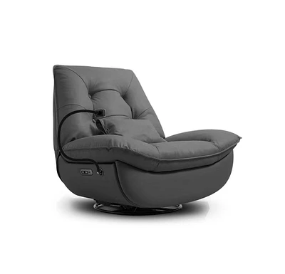 Simplie Fun Smart Multifunction Recliner Chair Electric Grey Feather