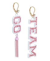 Betsey Johnson Faux Stone Go Team Mismatch Earrings