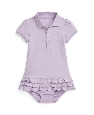 Polo Ralph Lauren Baby Girls Ruffled Short Sleeves Dress