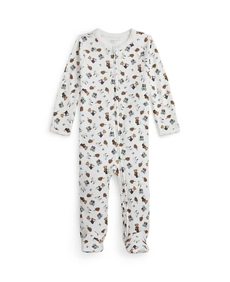 Polo Ralph Lauren Baby Boys Bear Cotton Footed Coverall