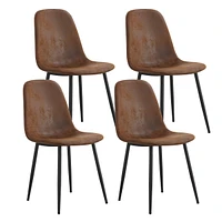 6 Modern Medieval Style Armchairs with Suede Cushions