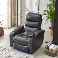 Streamdale Furniture Power Reclining Chair Gray Color