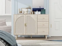 2 Door 3 Drawer Cabinet, Suitable For Bedroom, Living Room, Study