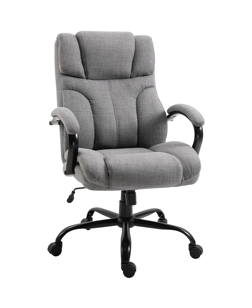 Simplie Fun Vinsetto 500lbs Big and Tall Office Chair - Light Grey