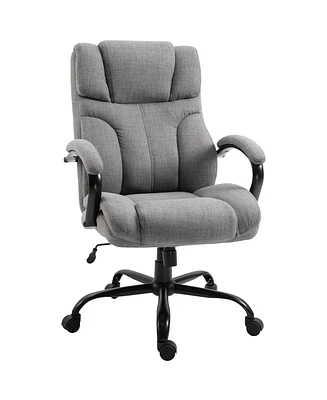 Simplie Fun Vinsetto 500lbs Big and Tall Office Chair - Light Grey