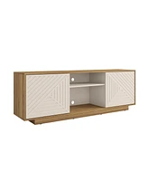 Streamdale Furniture Modern Tv Stand For TVs Up To 70", Oak