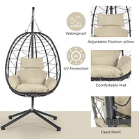 Egg Chair with Stand for Indoor and Outdoor Use