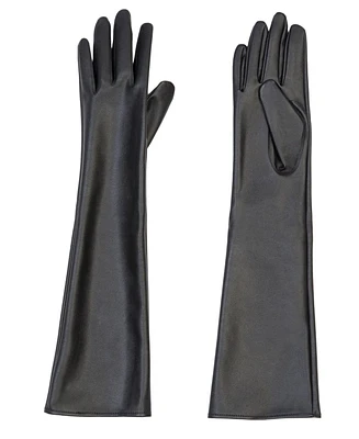 Eloquii Women's Plus Size Faux Leather Opera Gloves