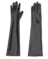 Eloquii Women's Plus Size Faux Leather Opera Gloves