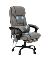 Vinsetto High Back Vibration Massage Office Chair with 6 Points Remote