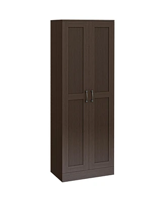 Homcom Storage Cabinet, Adjustable Shelves, Pantry Cupboard