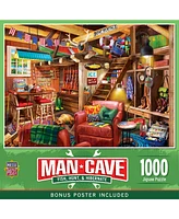 Masterpieces Man Cave Fish, Hunt, & Hibernate 1000 Piece Jigsaw Puzzle