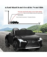 Sugift Lexus LC500 Licensed Kids 12V Ride Remote Control Electric Vehicle