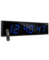 Ivation Large Digital Clock, 72" Led Wall Clock with Alarms, Timer & More