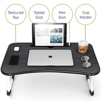 Nestl Foldable Lap Desk - Portable & Lightweight - Ideal for Working, Reading, or Eating