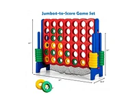 Slickblue 4-to-Score Giant Game Set with Net Storage-Blue