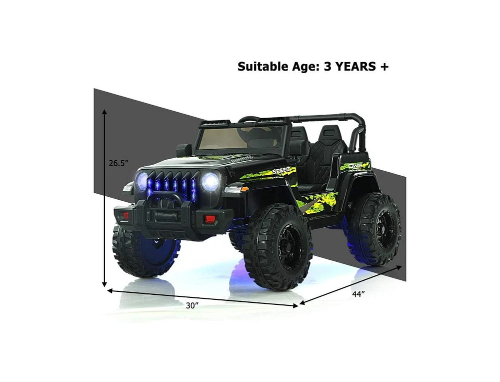Slickblue 12V Kids Ride-on Jeep Car with 2.4 G Remote Control