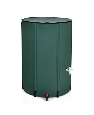 Slickblue 100 Gallon Portable Rain Barrel Water Collector Tank with Spigot Filter